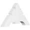 Ekena Millwork Vanguard Architectural Grade PVC Gable Bracket, 36"W x 21"H x 4"D x 6"F, 14/12 Pitch GBP036X21X0406VAN00 - alternate 1
